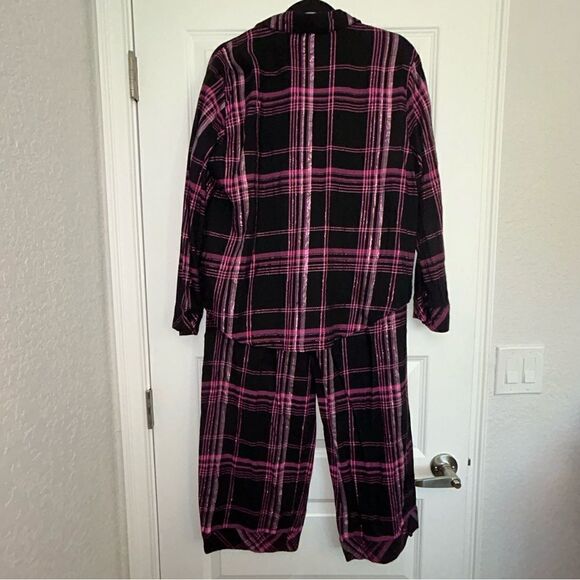 Victoria’s Secret Button Front Long Sleeve Drawstring Pajama Loungewear Pant Set - Picture 6 of 9
